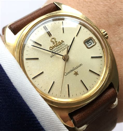 omega automatic chronometer constellation gold.